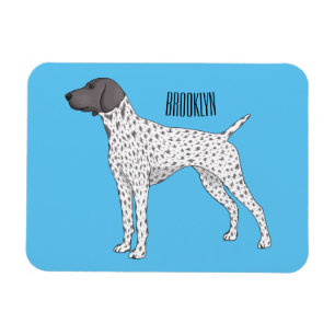 German Shorthaired Pointer dog cartoon Magnet