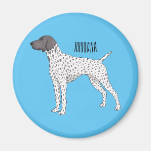 German Shorthaired Pointer dog cartoon Magnet