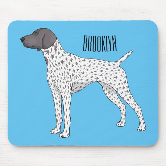 German Shorthaired Pointer dog cartoon Mousepad (Vorne)