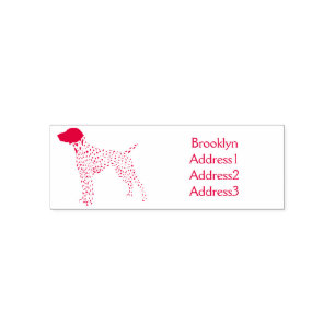 German Shorthaired Pointer dog cartoon Permastempel