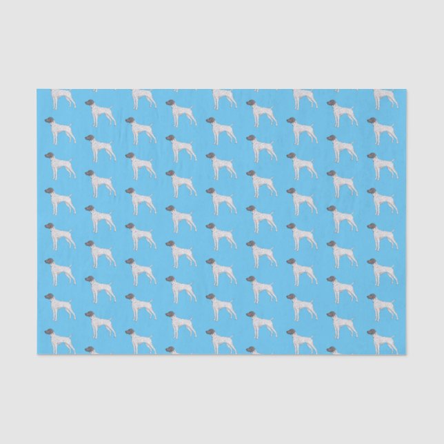 German Shorthaired Pointer dog cartoon Seidenpapier (Vorderseite)