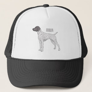 German Shorthaired Pointer dog cartoon Truckerkappe
