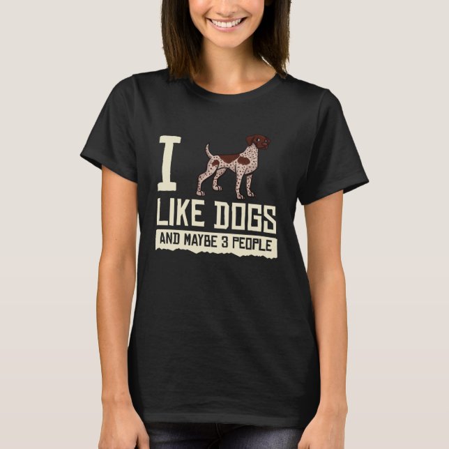 German Shorthaired Pointer Dog  Puppies Owner T-Shirt (Vorderseite)