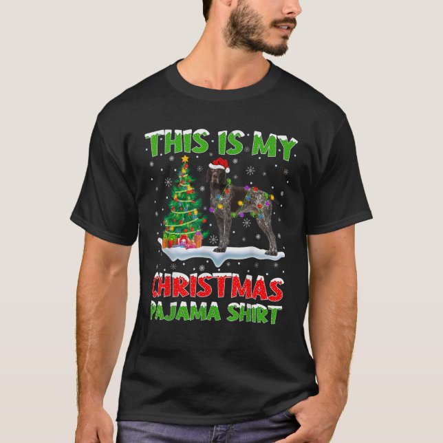 German Shorthaired Pointer Dog This Is My Christma T-Shirt (Vorderseite)