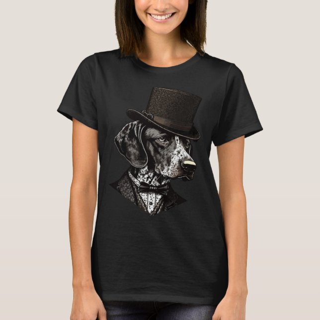 German Shorthaired Pointer Dog Wearing Fancy Top H (Vorderseite)