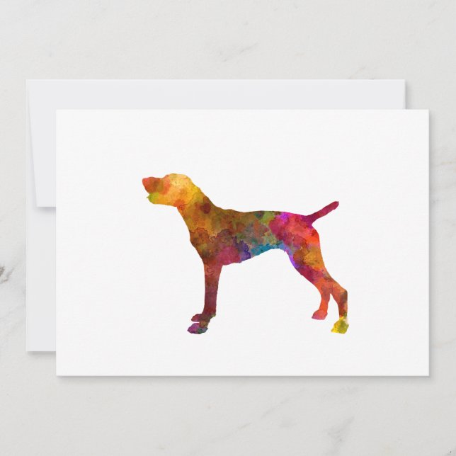 German Shorthaired Pointer im Watercolor (Vorderseite)