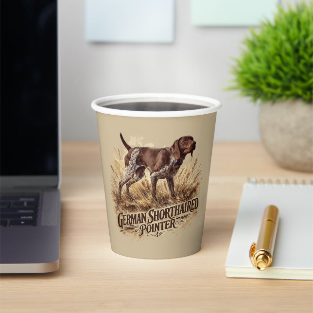  German Shorthaired Pointer  Pappbecher (InSitu)