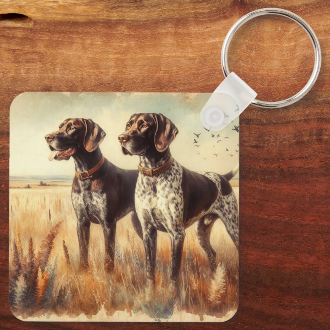 German Shorthaired Pointer Schlüsselanhänger (Rückseite)
