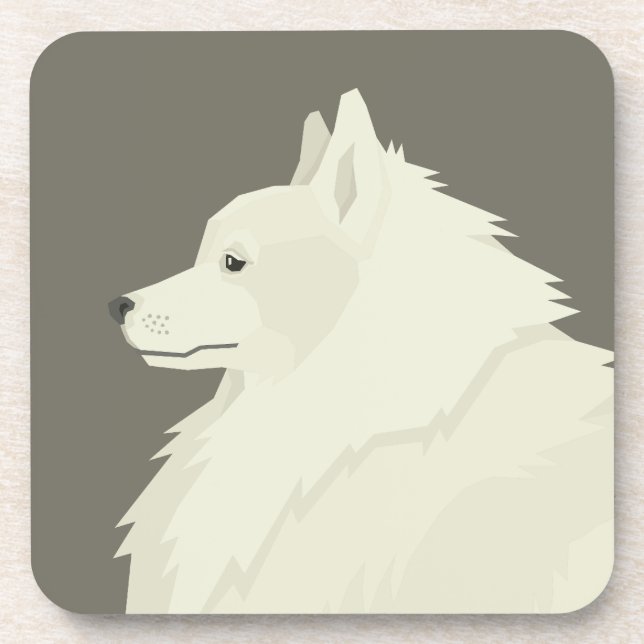 German Spitz Getränkeuntersetzer (Vorderseite)