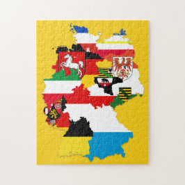 German Staaten Flags Map, Bundesländer Deutschland