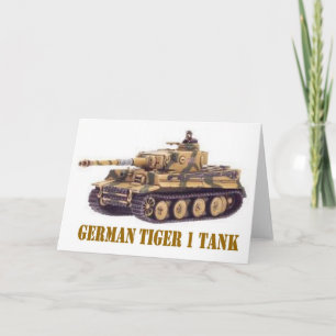 GERMAN TIGER 1 TANK KARTE