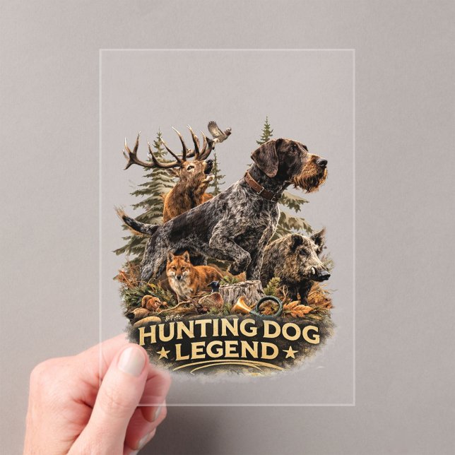 German Wirehaired Pointer Acryleinladungen (Insitu (Handheld))