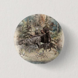 German Wirehaired Pointer Button