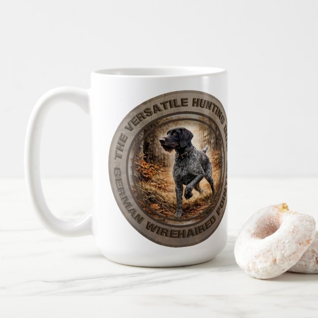 German Wirehaired Pointer Kaffeetasse (Mit Donut)