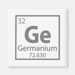 Germanium - Deutsche Wissenschaftszeittabelle Magnet