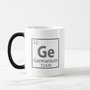 Germanium - Deutsche Wissenschaftszeittabelle Verwandlungstasse