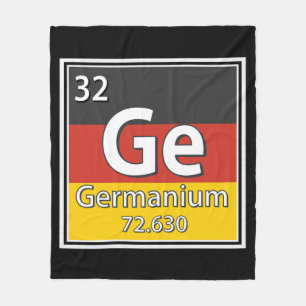 Germanium - Deutschland Flaggendeutscher Wissensch Fleecedecke