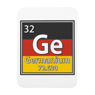 Germanium - Deutschland Flaggendeutscher Wissensch Magnet