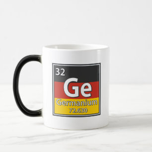 Germanium - Deutschland Flaggendeutscher Wissensch Verwandlungstasse