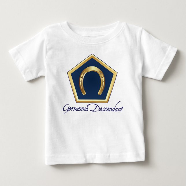 Germanna Nachkomme-Baby-T - Shirt (Vorderseite)