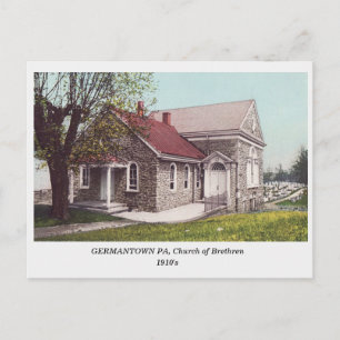 Germantown Philadelphia Brethren Kirche Postkarte
