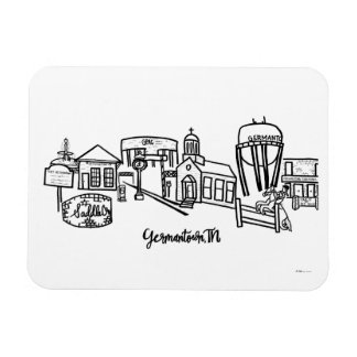Germantown Skyline Kühlschrank Magnet
