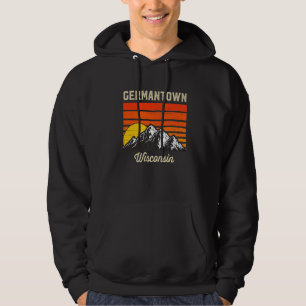 Germantown Wisconsin Retro City Staat Usa Hoodie