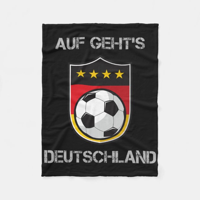 Germany Footbyll Soccer Team Deutschland National  Fleecedecke (Vorderseite)