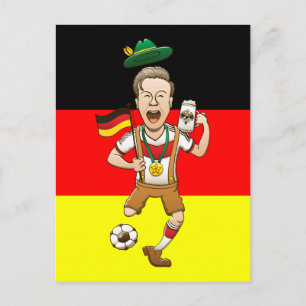 Germany is Four-time Soccer Champion Postkarte