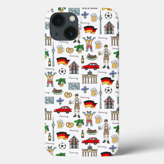 Germany Symbos Pattern | Case-Mate iPhone Hülle (Rückseite)