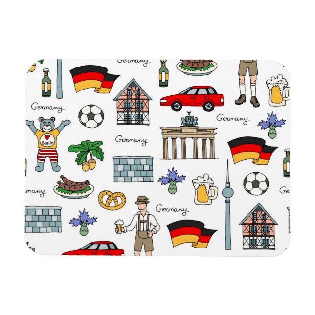 Germany Symbos Pattern | Magnet (Horizontal)
