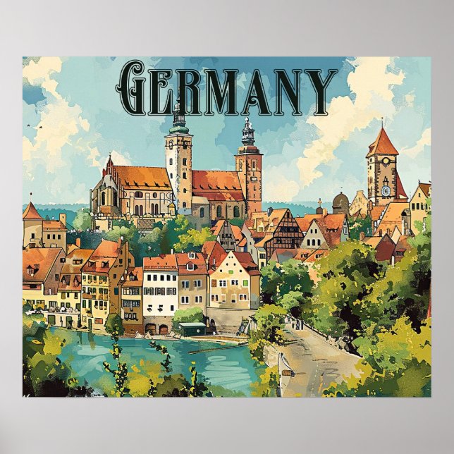 Germany vintage travel poster (Vorne)