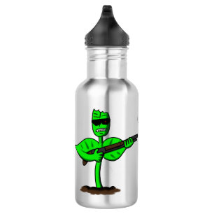 Germinator Cyborg Pflanze lustiger Cartoon Edelstahlflasche