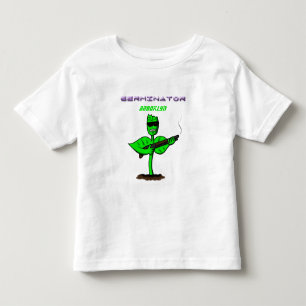 Germinator Cyborg Pflanze lustiger Cartoon Kleinkind T-shirt