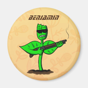 Germinator Cyborg Pflanze lustiger Cartoon Magnet