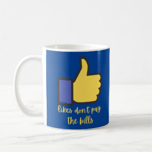 GERNE BEZAHLEN DIE BILLS Social Media Pun NICHT Kaffeetasse