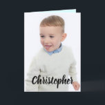 Gerne Geburtstagsfeier Grandson Foto Karte<br><div class="desc">Ersetzen Sie das Foto auf der Vorderseite und den Namen. Fügen Sie den Text in Happy Birthday Special Grandson ein bzw. ersetzen Sie ihn. Die Innenausstattung ist lila und türkisfarben. **Wenn der schwarze Text auf der Vorderseite nicht gegen Ihr Foto angezeigt wird, klicken Sie auf diese Vorlage personalisieren/personalisieren, scrollen Sie...</div>