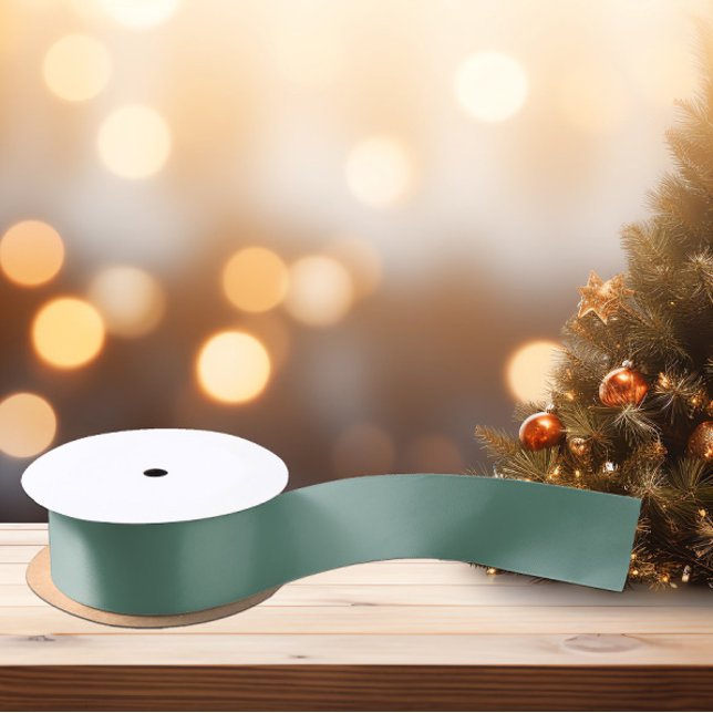 Geröllte Elegance - Aquamariner Fester Ozean Satinband (Von Creator hochgeladen)