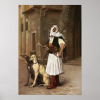 Gérôme - Arnaut mit zwei Welpen Hunde 1867