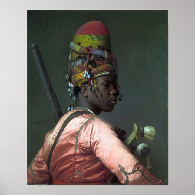 Gérôme - Black Bashi Bazouk 1869 Poster (Vorne)