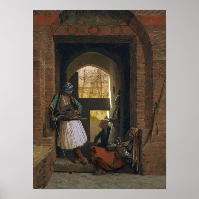 Gérôme - Darnautes Guards Corps in Kairo Poster (Vorne)