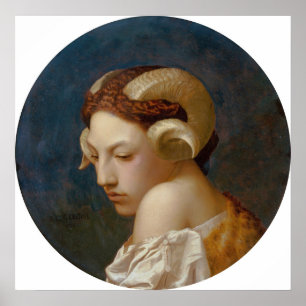Gérôme - Kopf einer Frau Poster