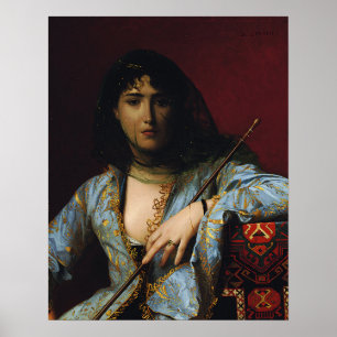 Gérôme - Verschleierte Tscherkessin-Schönheit 1876 Poster