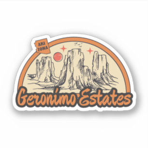 Geronimo-Anwesen, Arizona-Aufkleber Aufkleber