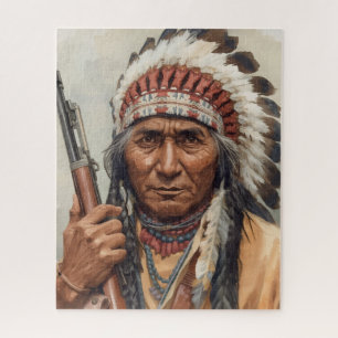 Geronimo Indianischer Häuptling Krieger Portrait