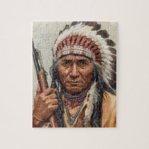 Geronimo Indianischer Häuptling Krieger Portrait