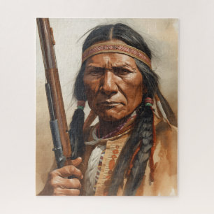 Geronimo Indianischer Häuptling Krieger Portrait