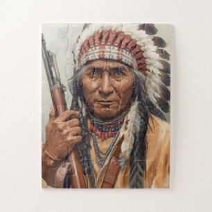 Geronimo Indianischer Häuptling Krieger Portrait