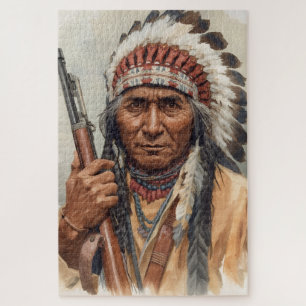 Geronimo Indianischer Häuptling Krieger Portrait