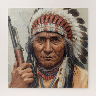 Geronimo Indianischer Häuptling Krieger Porträt